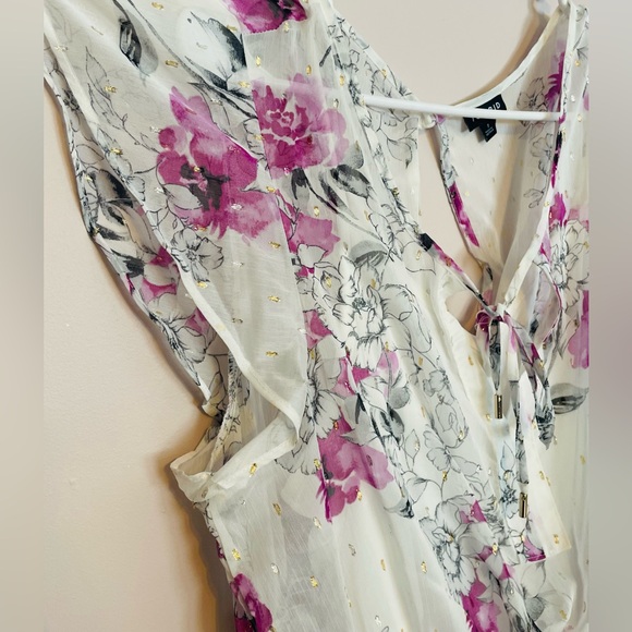 Torrid Floral Maxi Dress - Pink and Cream - Picture 7 of 16